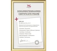 walther design Cadre Photo Or 21 x 29,7 cm (DIN A4) Cadre en Plastique Trendstyle KP130G