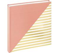 Walther Unite rose saumon 26x25 50 pp blanc. Gaufrage or FA237R