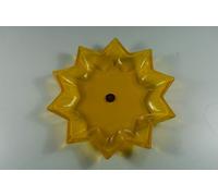 Walther Verre Assiettes Vases Corbeilles Plaques Verre divers , Série:Starlight, Forme:Starlight Porte-étoile en verre jaune 7.5cm