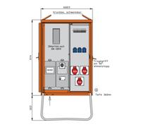 walther_werke Walther Werke Armoire de distribution 22kVA avec emplacement compteur WAV0100R1 Quantité:1
