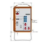 walther_werke Walther Werke Armoire de distribution 44 kVA, 2 RCD type B, 9 LS WV0369R1 Quantité:1