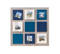 Walther, YO688L,La Casa Cadre de galerie bleu, pour 6 photos 8X8 cm