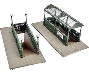 Walthers Cornerstone 933-3762 - entrée métro, 2 pièces, bâtiment