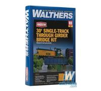Walthers Cornerstone 933-4500 30' Single Track Railroad Through Girder Bridge Kit