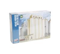 Walthers HO Scale Cornerstone Series174 Modern Grain Series Kits Head House w/Silos 9-1/2 x 5 x 11" 24.1 x 12.7 x 27.9cm