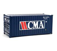 Walthers SceneMaster Ho Scale Model of CMA (Blue, White, Red) 20' Corrugated Container