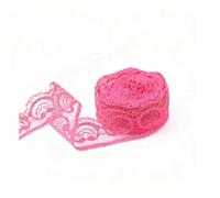 Waltonalice 5 Rolle 50 M Spitzenband Spitze Bänder mit Glitzer-Akzent Stickerei spitzenbordüre Spitzenband Rollen für DIY-Kleidung Dekoration Scrapbooking & Handwerksprojekte Gold-Rose