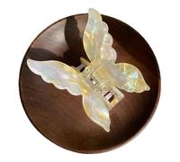 Waltonalice Barrettes à cheveux pour femme - Paillettes - Papillon - En plastique épais - Antidérapantes - Petites pinces à cheveux pour femmes et filles - Jaune rêve 9,99
