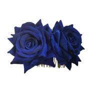 Waltonalice Lot de 2 peignes à cheveux rose pour mariage, fiançailles, bal de fin d'année, fête, bleu marine moyen