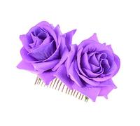Waltonalice Peigne à cheveux rose pour mariage, fiançailles, bal de fin d'année, fête, 1 pièce
