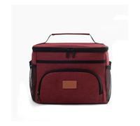 Waltonalice Sac à déjeuner isotherme pour homme et femme - Grand sac isotherme - Anti-fuite - Bandoulière réglable - Pour bureau, travail, école, pique-nique, plage, camping - Bleu foncé