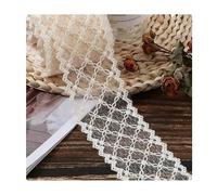 Waltonalice Spitzenband Spitzenband Spitze Borte Beige Vintage spitzenbordüre Spitzenblumen Stickerei Spitzenband zum Nähen für Hochzeit Tischdeko Basteln Geschenkband 9# breit 6 cm