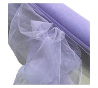 Waltonalice Tissu en tulle scintillant pour couture, bricolage, jupe tutu, voile de mariée, arche de mariage, décorations de fête, vêtements, rideaux, 150 cm de large, violet clair