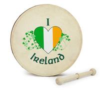 Waltons 20,3 cm I Love Irlande tricolore Bodhrán
