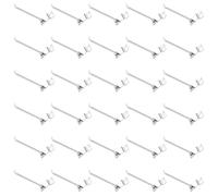 Waltool Lot de 40 crochets de panneau à lattes en métal pour panneau perforé - Crochets de suspension pour plaque murale, garage, magasin, vente au détail (15 cm)