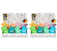 WALTZ 7 Set Bombes de Douche, 16 Sachet, 8 Senteurs, Aromatherapie, Calmant, Revigorant et Relaxant, Idee Cadeau Homme, Femme, Maman, Papa, Grand Mere, Coffret Beaute (Lot de 2)