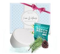 WALTZ 7 Set de Bombes de Douche Épicéa, Soins Bien Être Quotidien Infusés aux Huiles Essentielles, Parfum Forestier Apaisant, Accessoire d'Aromathérapie Vegan, Calmant, Relaxant, Set de 6