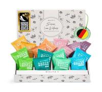 WALTZ7 Set original de bombes de douche, 16 pièces avec 8 parfums, tablettes d’aromathérapie pour la douche avec des huiles essentielles naturelles, coffret cadeau bien-être, marque de qualité autri