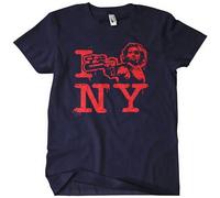 Wamake Escape from New York Movie T Shirt Kurt Russell I Love Escape from NY Navy L