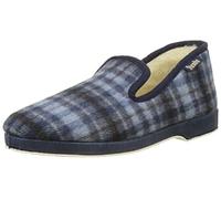 Wamba By Victoria Homme Confortable Cuadros F/Lana Chaussons Bas, Bleu (Marino), 41 EU