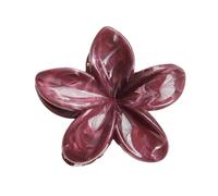Wambere 1 épingle à cheveux en forme de fleur pour femme - Pince à cheveux - En résine plastique antidérapante - Pour femme - Accessoire de coiffure pour un port quotidien - Bordeaux