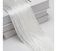 Wambere 1 rideau à fil 1 m × 2 m - Rideau de porte - Rideau en corde - Rideau pour décoration de fenêtre, séparateur de pièce, décoration de vacances, blanc