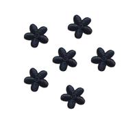 Wambere 10 pièces d'applications de fleurs, écussons à repasser, écussons à repasser à coudre, écusson de fleurs brodé, motifs à repasser, pour la décoration de vêtements de bricolage, Noir