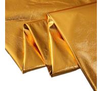Wambere 100 cm × 150 cm Tissu décoratif pour costume, robe, rideau, mariage, couture, patchwork, vendu au mètre, tissus pour spectacles sur scène, tissu de fond pour costumes de scène, doré