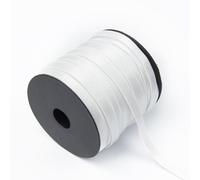 Wambere Bande élastique de 10 m de long et 8 mm de large, pour la couture, bande élastique pour couture, bricolage, artisanat, sous-vêtements, bretelles, vêtements, blanc