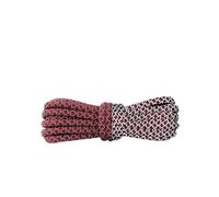 Wambere Lot de 2 paires de lacets - Diamètre : 0,4 cm - Lacets réfléchissants - Ronds - Résistants à la déchirure - Pour baskets, chaussures de sport et de loisirs - Blanc A - 100 cm, rouge foncé, 120