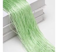 Wambere Lot de 2 Rideaux à Fils 1 x 2 m - Porte, Fond, Corde - Décoration de Fenêtre, Séparateur de Pièce, Décoration de Vacances - Vert Fruit