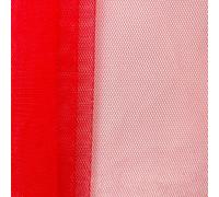 Wambere Tissu décoratif en tulle souple - 160 cm x 1 yard - Pour bricolage, couture, artisanat, décoration de vêtements, emballage cadeau, mariage, fête, banquet, décoration - Rouge
