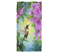 Wamika Purple Flower Floral Hand Towels Ultra Soft Soft Small Bird Birdbird Absorbants Hand Tails Guest Bath Toues de seuble Multiporpose pour le