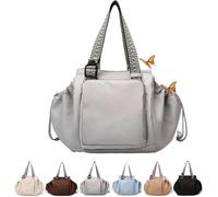 WAMIZEU Ekon Essential Tote-15 poches, sac de voyage Emma et Kate, grande capacité, sac de rangement de voyage multifonction, gris, m