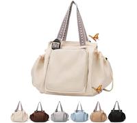 WAMIZEU Ekon Essential Tote-15 poches, sac de voyage Emma et Kate, grande capacité, sac de rangement de voyage multifonction, blanc, m