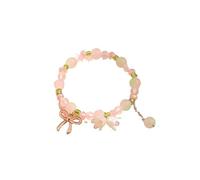 WAMIZEU Hetian Jade Bracelet de prière en jade avec cloche, bracelet porte-bonheur Feng Shui en jade naturel, bijoux chinois faits à la main pour mère, taille unique, Métal, Pas de gemme
