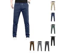 WAMIZEU Multipants - Pantalon cargo durable multi-poches hautement extensible, pantalon cargo sirmale pour homme, pantalon cargo Mencomfy, bleu marine, 5XL