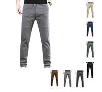WAMIZEU Multipants - Pantalon cargo durable multi-poches hautement extensible, pantalon cargo sirmale pour homme, pantalon cargo Mencomfy, gris clair, XL