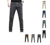 WAMIZEU Multipants - Pantalon cargo durable multi-poches hautement extensible, pantalon cargo sirmale pour homme, pantalon cargo Mencomfy, gris foncé, XXL