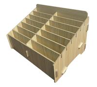 WAMJ AQDY 14/30/45 Compartiments Boîte de Rangement pour Téléphone, Casier de Stockage de Téléphone Portable, Idéale pour Les Réunions de Bureau et Les Fournitures Scolaires(Yellow,26x18x16cm)