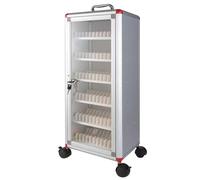 WAMJ AQDY Armoire de rangement universelle avec poignée et serrure de sécurité pour téléphone portable 48/60/72 fentes 27 x 21 x 66 cm