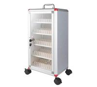 WAMJ AQDY Armoire de rangement universelle avec poignée et serrure de sécurité pour téléphone portable 48/60/72 fentes 27 x 21 x 57 cm