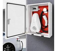 WAMJ AQDY Boîte de Protection pour Chargeur EV, Murale Armoire Étanche pour Chargeur EV D'Extérieur à Fixation Compatible avec la Plupart des Chargeurs de Véhicules Électriques