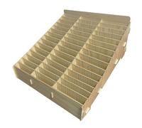 WAMJ AQDY Boîte de rangement en bois pour téléphone portable à 14/30/45 compartiments, pour salle de classe, réunions de bureau, fournitures scolaires (jaune, 38 x 36 x 23 cm)