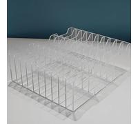 WAMJ AQDY Boîtes de rangement pour téléphone portable, support de téléphone portable, salle de classe, armoire de rangement en acrylique robuste pour salle de classe, bureau, réunion (blanc, 23 x 29 x