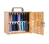 WAMJ AQDY Casier de rangement pour téléphone portable avec 16/36 fentes, poignée et serrure de sécurité pour salle de classe, bureau (27 x 21 x 22 cm)