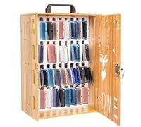 WAMJ AQDY Casier de rangement pour téléphone portable avec 16/36 fentes, poignée et serrure de sécurité pour salle de classe, bureau (29,5 x 21 x 41,5 cm)