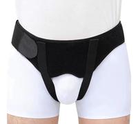 WAMJ AQDY Ceinture Hernie Inguinale Homme, Slip Herniaire Homme, Ceinture de Soutien Réglable avec 2 Coussinets de Compression, pour Hernie Inguinale Simple ou Double(L)