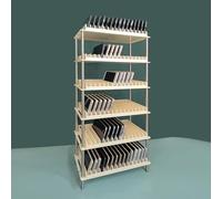 WAMJ AQDY Support de téléphone portable 15/30/45/60/75/90 emplacements pour salle de classe, bureau, réunion d'usine (32 x 19 x 65 cm)