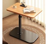 WAMJ AQDY Table d Appoint Canapé Relevable pour Canapé, Table D'appoint Pivotantes à 360° pour Salon, Bout de Basse en Forme de C pour Chambre à Coucher, Salon et Bureau(Yellow)